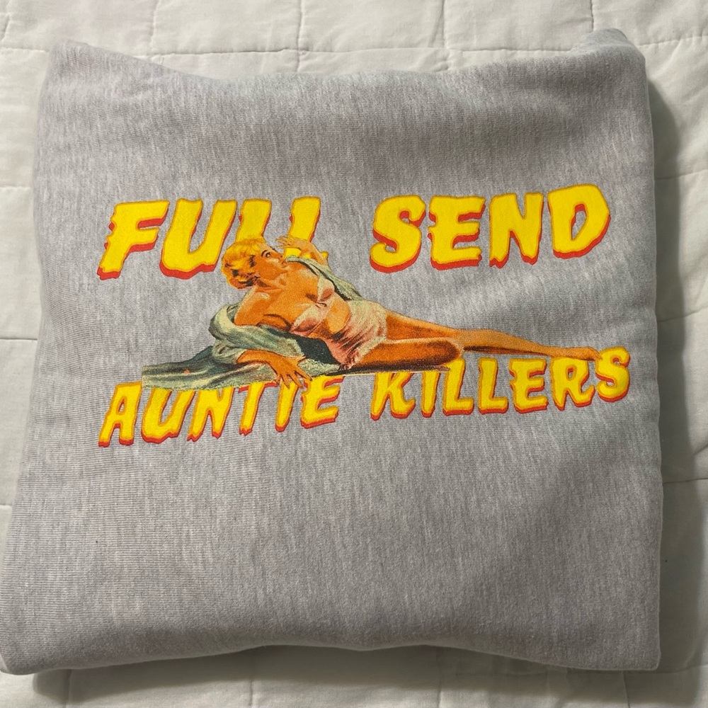 Full Send Men’s Sweatshirt NELK Boys Auntie Killers Hoodie *RARE*
Size: XL 
NEW